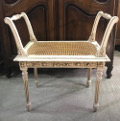 french antique cane stool